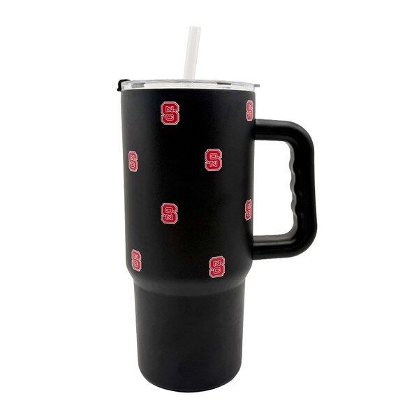 24oz Travel Tumbler - Black Repeati
